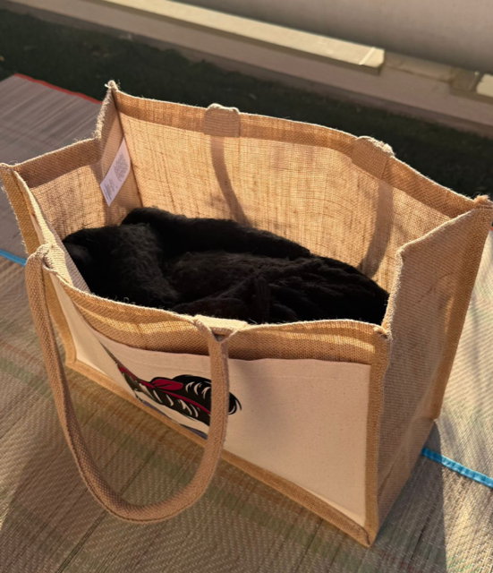 Sac en toile de jute Momlife cerise_2.webp