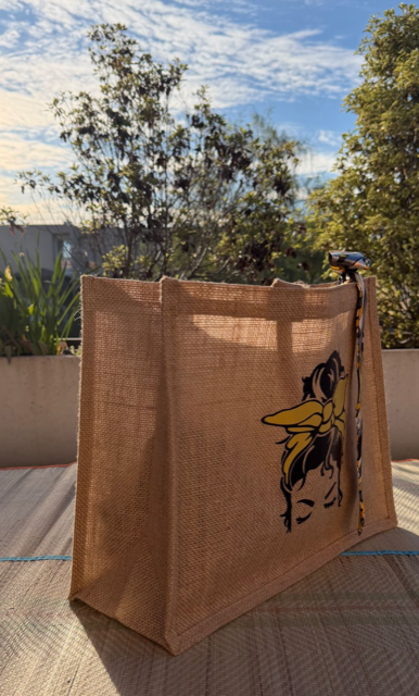 Sac en toile de jute Foulard Jaune 02-0023_2.webp